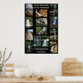 北東素晴らしポスターの滝 ポスター (キッチン)