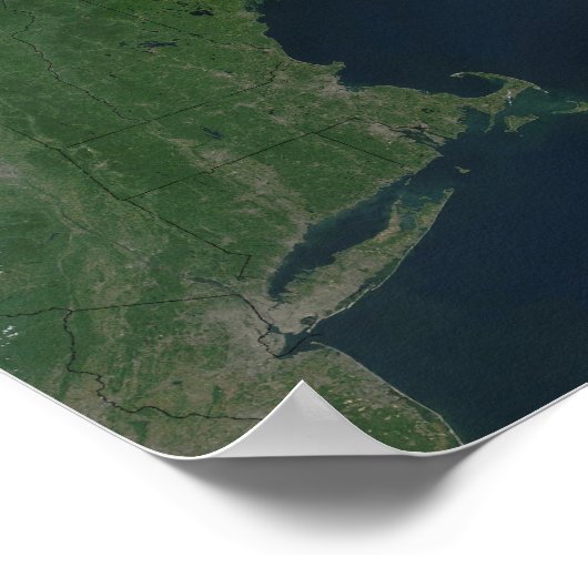 北東統一された州とカナダ ポスター (角)