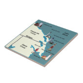 北東部ミシガン灯台タイル タイル (側面)