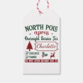 北極お洒落からのクリスマスプレゼント ギフトタグ (正面)