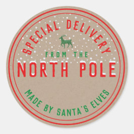北極からのクラフト特別な配達 ラウンドシール