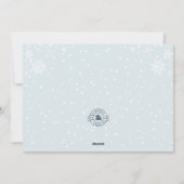 北極からのクリスマスの喜びのポストカード シーズンカード (裏面)