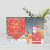 北極からのクリスマスの挨拶カード シーズンカード (スタンド正面)