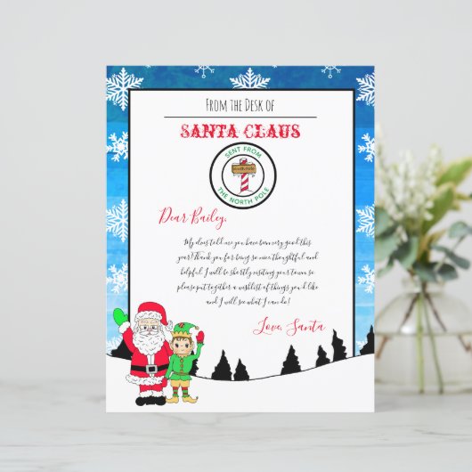 北極からのサンタからの手紙 (スタンド正面)