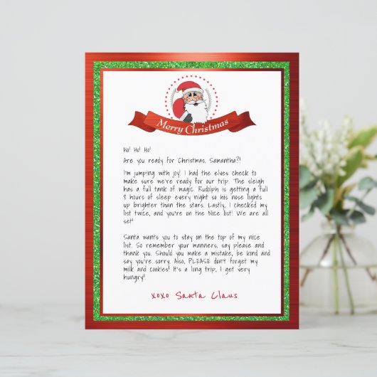 北極からのサンタからの手紙 (スタンド正面)