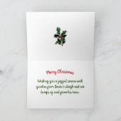 北極からのサンタの石炭列車 シーズンカード (内部)