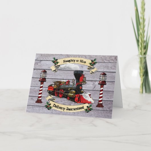 北極からのサンタの石炭列車 シーズンカード (正面)