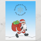 北極からのサンタクロースからの手紙 (裏面)