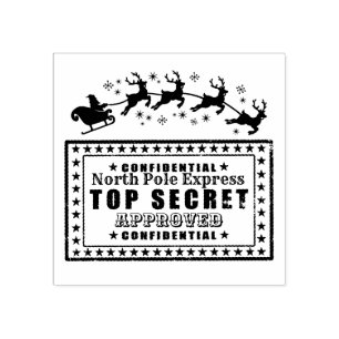 北極からのサンタクロースの封印の承認 ラバースタンプ