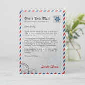 北極からのサンタクロースの手紙 - お子様の名前入り カード (スタンド正面)