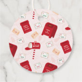 北極からのメリークリスマスパーソナライズされた フェイバータグ (裏面)