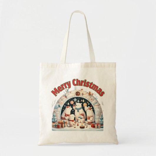 北極からのメリークリスマス トートバッグ (正面)