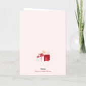 北極からのメリークリスマス 箔シーズンカード (裏面)