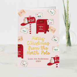 北極からのメリークリスマス 箔シーズンカード