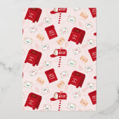 北極からのメリークリスマス 箔招待状 (裏面)