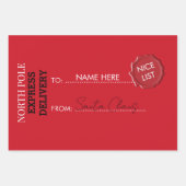 北極からの公式サンタクロースの贈り物 ラッピングペーパーシート (正面3)