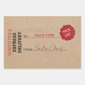 北極からの公式サンタクロースの贈り物 ラッピングペーパーシート (正面2)