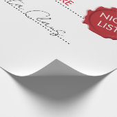 北極からの公式サンタクロースの贈り物 ラッピングペーパー (角)