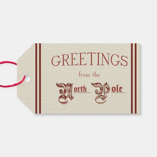 北極からの挨拶 ギフトタグ (裏面横)