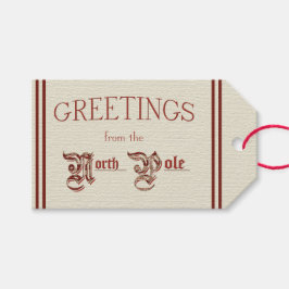北極からの挨拶 ギフトタグ