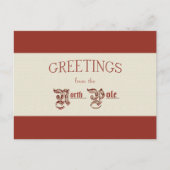 北極からの挨拶 シーズンポストカード (正面)