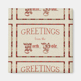 北極からの挨拶 マグネット