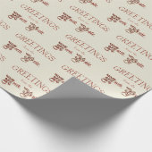 北極からの挨拶 ラッピングペーパー (角)