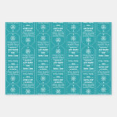 北極からの特別な配送 – 子の名前を追加 ラッピングペーパーシート (正面2)