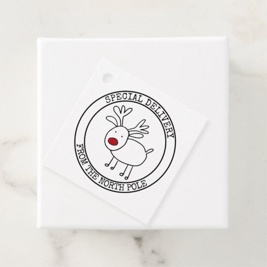 北極からの特別カスタム配達サンタ フェイバータグ (インサイチュ)