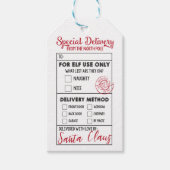 北極からの特別引渡し ギフトタグ (正面)