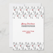 北極からの特別配パーソナライズされた達 シーズンカード (裏面)