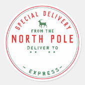 北極からの特別配表現達 ラウンドシール (正面)