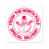 北極からの特別雪だるま セルフインキングスタンプ (デザイン)