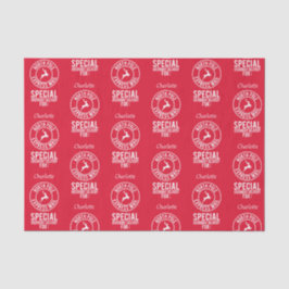 北極からの赤と白の名前ティッシュペーパー 薄葉紙