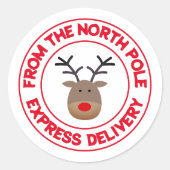 北極からデリバリー表現トインダー ラウンドシール (正面)