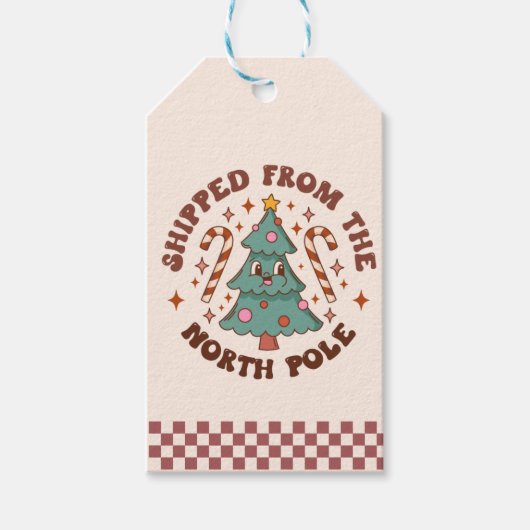 北極から出荷 – ビジカスタマイズネス ギフトタグ (正面)