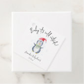 北極かわいいペンギン – ベビー外は寒い フェイバータグ (インサイチュ)