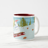 北極そりに関係します ツートーンマグカップ (正面右)