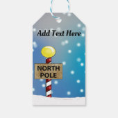 北極でのクリスマス ギフトタグ (裏面)
