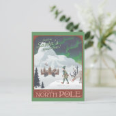 北極でサンタのワークショップを訪れる：ポストカード シーズンポストカード (スタンド正面)