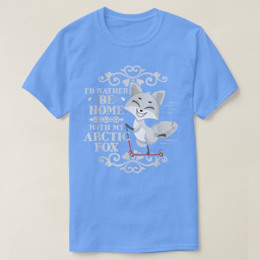 北極のキツネTシャツで家に帰りたい Tシャツ (デザイン正面)