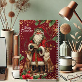 北極のキュートなトナカイがいるサンタの手紙 ノートブック