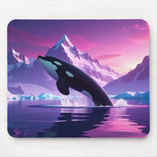 北極のクジラ マウスパッド (正面)