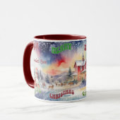 北極のクリスマスカスタマイズ マグカップ (正面左)