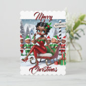 北極のクリスマスメッセージ シーズンカード (スタンド正面)