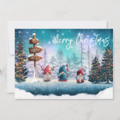 北極のクリスマス格言へ シーズンカード (正面)