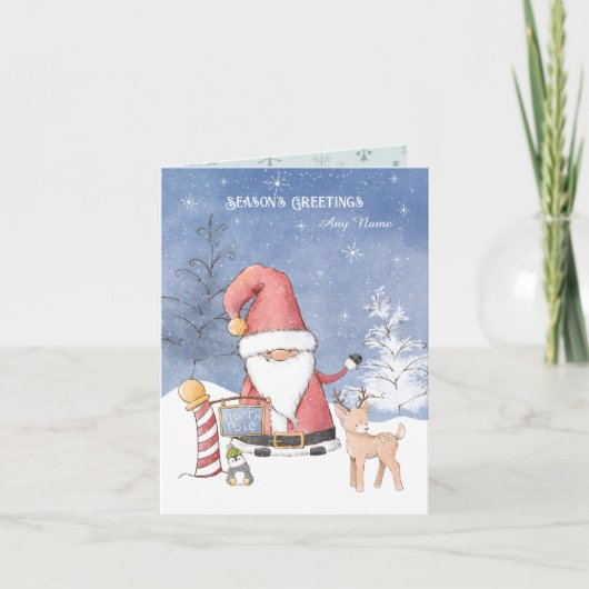 北極のクリスマス カード (正面)