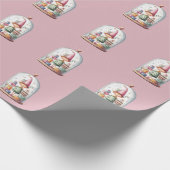 北極のクリスマス | 魔法のエルフ ラッピングペーパー (角)