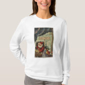 北極のクリスマスGreetingSanta Tシャツ (正面)