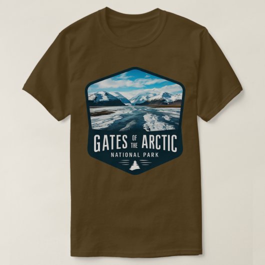 北極のゲート国立公園アラスカTシャツ Tシャツ (デザイン正面)